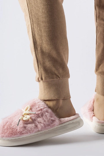 Pantofole rosa con cordino decorativo Medoro
