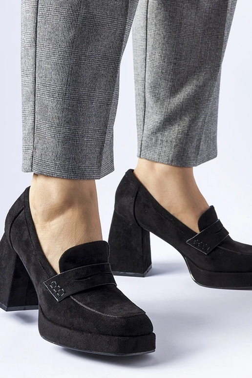 Décolleté nere con alto tacco Solaine