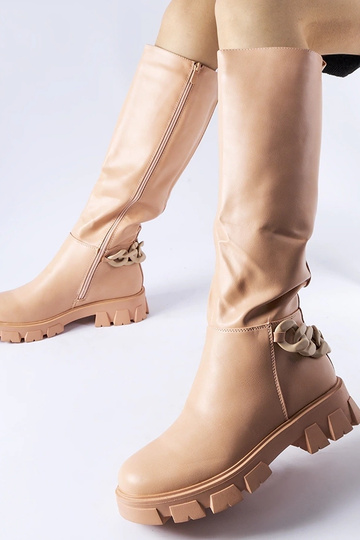 Stivali piatti Armand Pink Chain 2