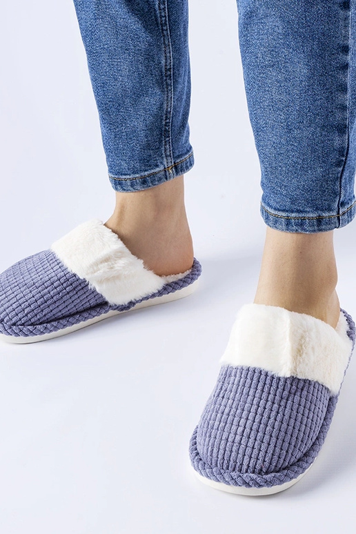 Pantofole blu calde Frappier