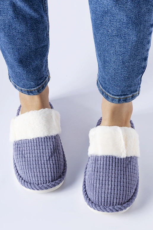 Pantofole blu calde Frappier