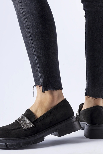 Scarpe Nicholls in suede sintetico nere 2