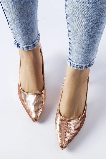 Décolleté stiletto con paillettes rosa Ernesto 2