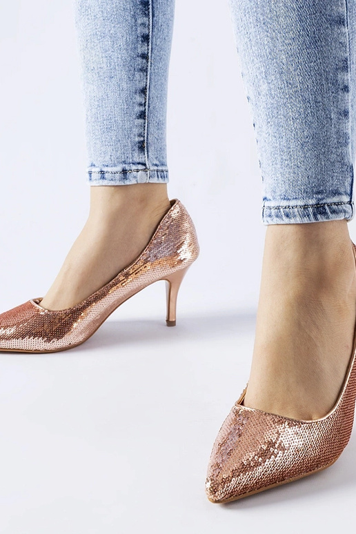 Décolleté stiletto con paillettes...