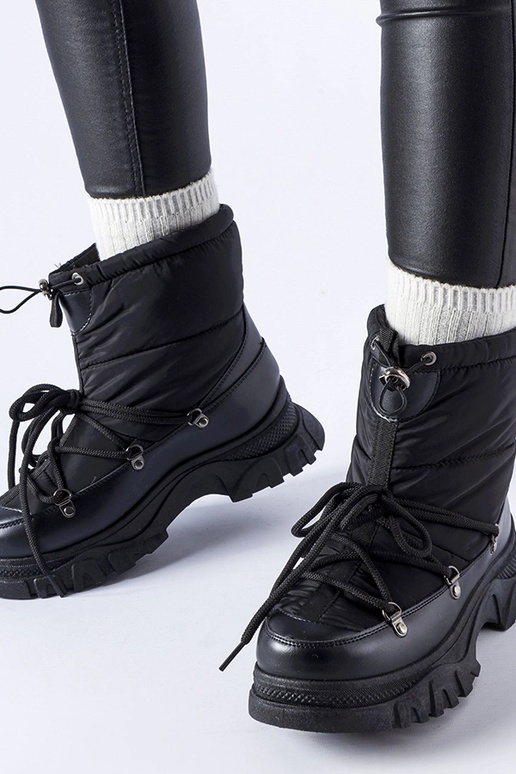 Stivali da neve Aubine isolati neri Stivali da neve Aubine isolati neri