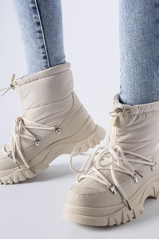 Stivali da neve beige isolati Aubine Stivali da neve beige isolati Aubine