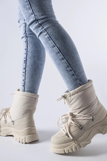 Stivali da neve beige isolati Aubine 2
