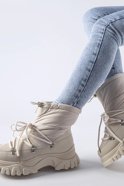 Stivali da neve beige isolati Aubine Stivali da neve beige isolati Aubine