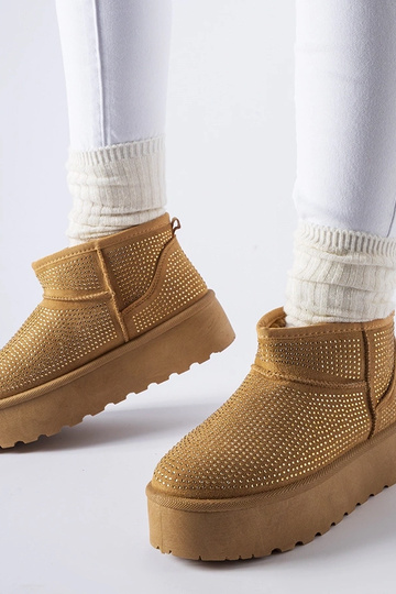 Stivali da neve marroni con...