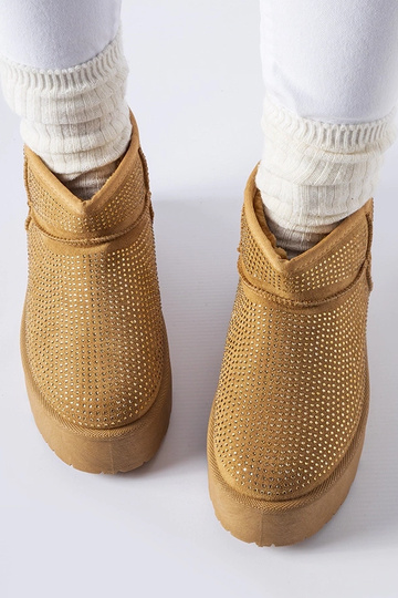 Stivali da neve marroni con... 2