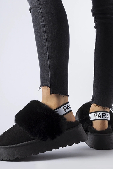 Pantofole nere isolanti con...