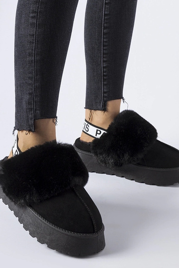 Pantofole nere isolanti con... 2