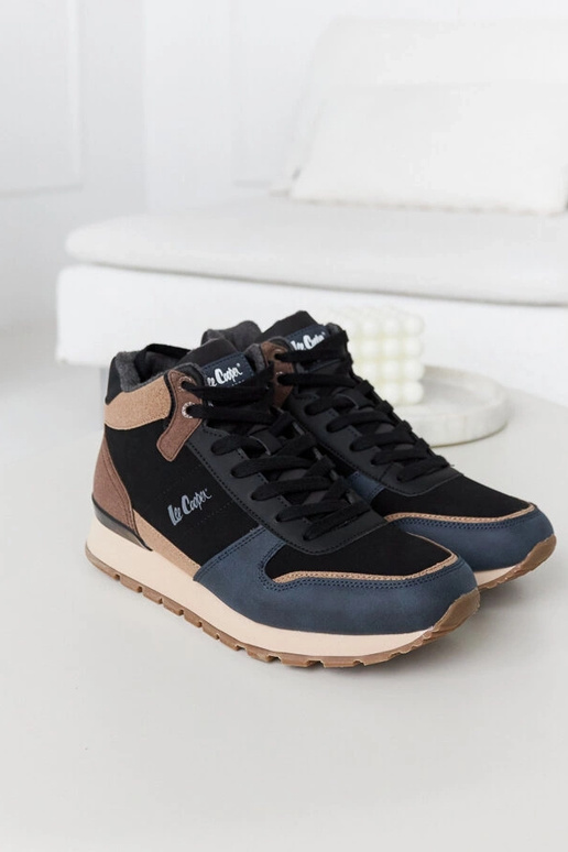 Sneakers blu e marroni LCJ-23-31-3065M