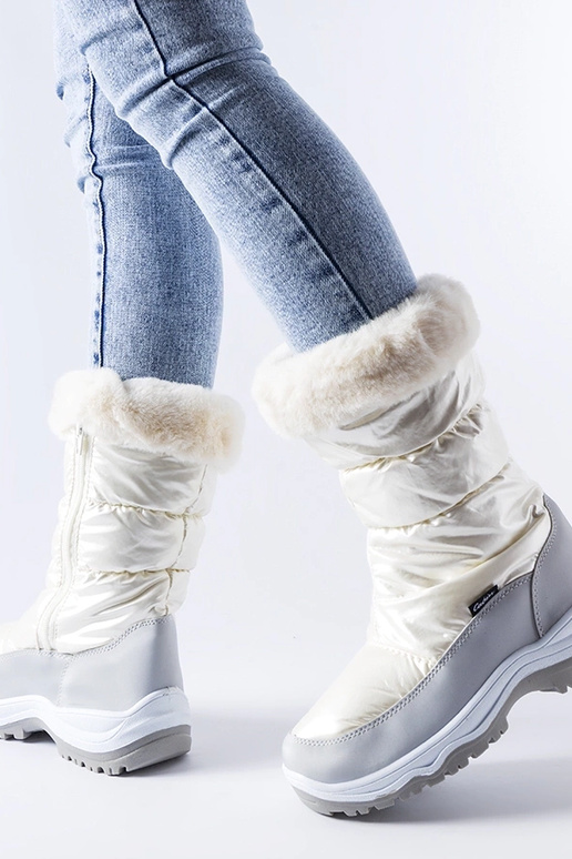 Stivali da neve grigio perla...