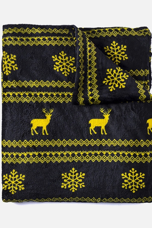 Coperta Velma nera con motivi...