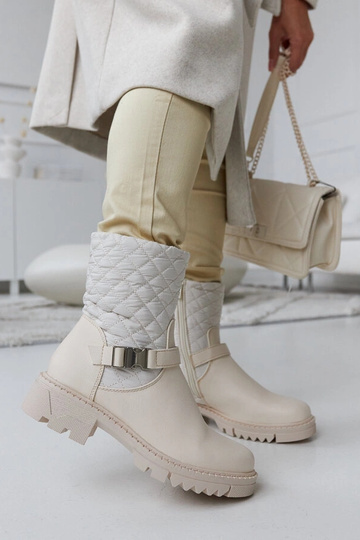 Stivaletti beige con...