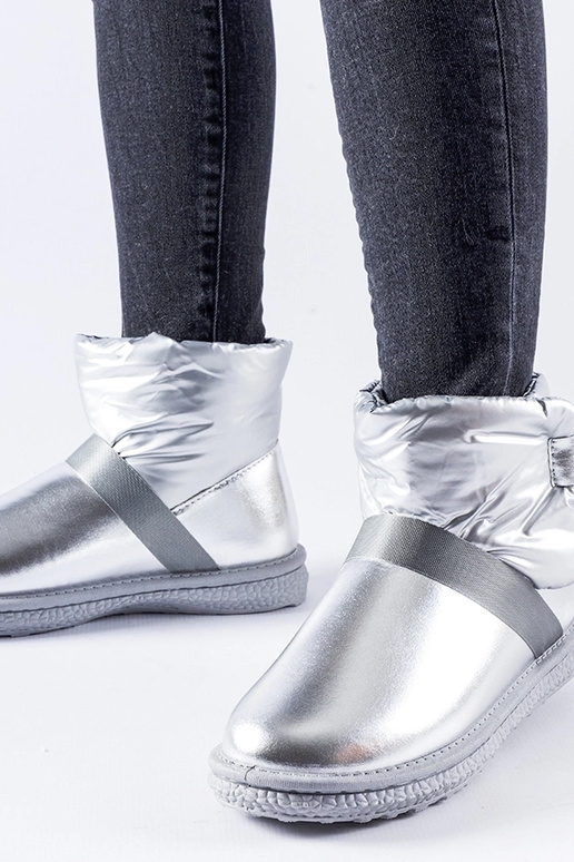 Stivali da neve corti Delaune argento... Stivali da neve corti Delaune argento...