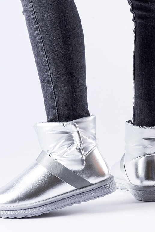 Stivali da neve corti Delaune argento... Stivali da neve corti Delaune argento...