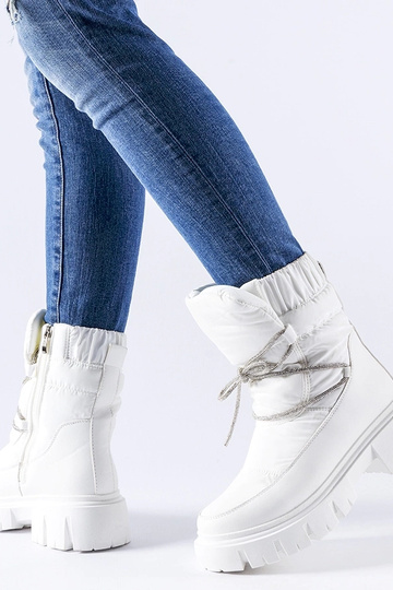 Stivali da neve bianchi con... 2