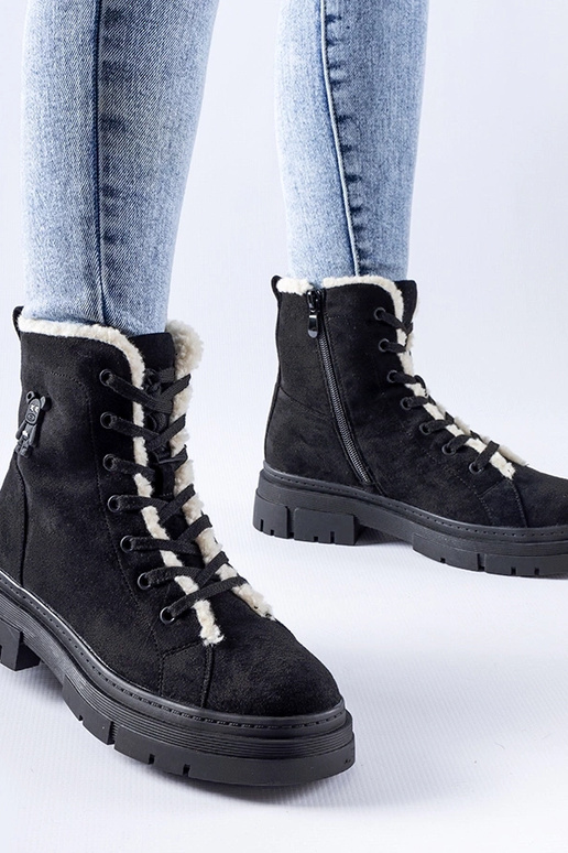 Stivali isolati in camoscio sintetico...