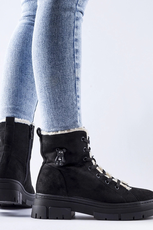 Stivali isolati in camoscio sintetico...