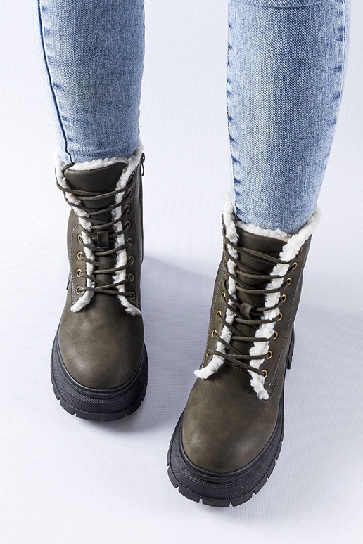 Scarponcini imbottiti Tadasuni verdi