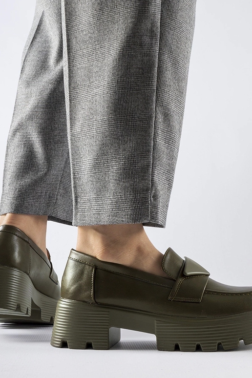 Mocassini verdi con suola Eligio...