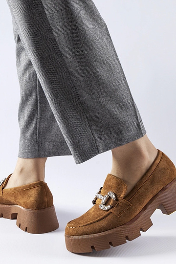 Mocassini marroni con... 2