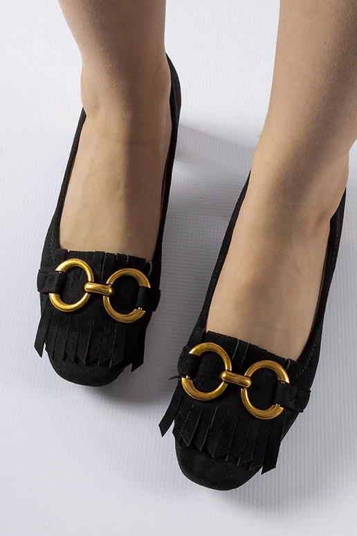 Décolleté nere con tacco a blocco di...