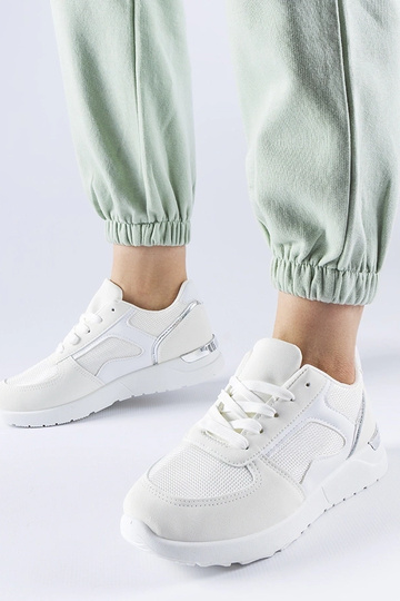 Scarpe sportive da donna sneakers bianche Gallo 2