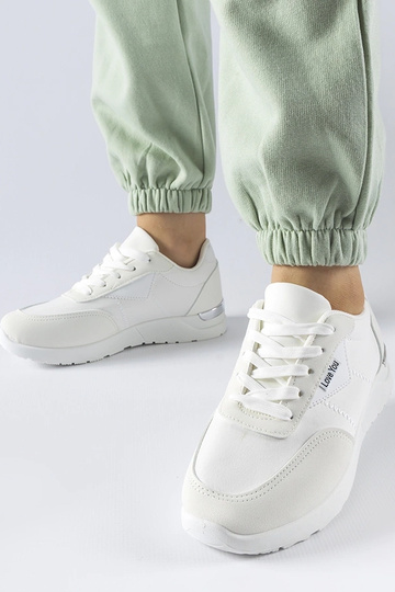Sneakers in tessuto bianco Geraldino 2