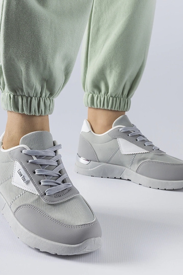 Sneakers in tessuto grigio...