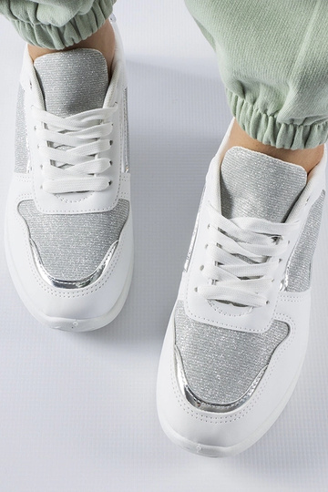 Sneakers bianche con filo decorativo Facondo 2