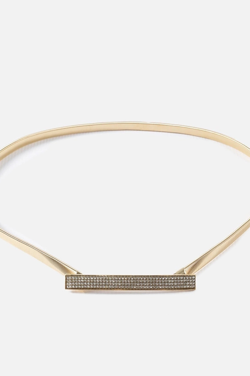 Cinturino elastico oro con zirconi...