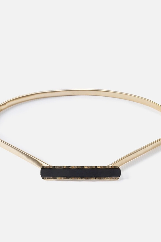 Cintura elastica dorata con fibbia...