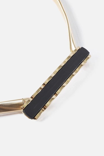 Cintura elastica dorata con... 2