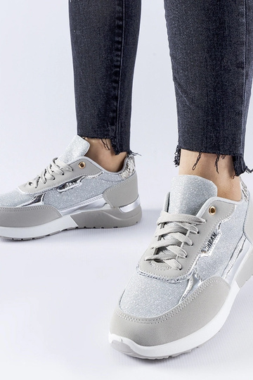 Sneakers glitter grigie...