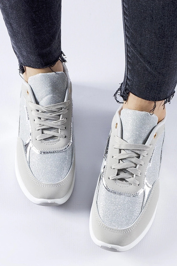 Sneakers glitter grigie... 2