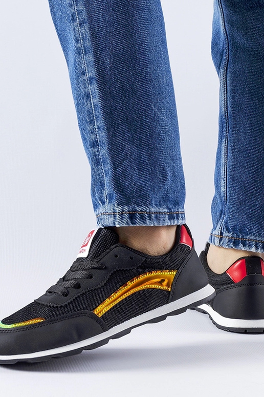 Sneakers sportive nere Caviour