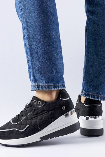 Sneakers con zeppa Pisignano nere 2