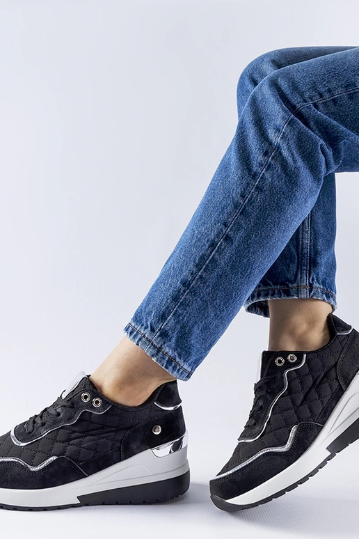 Sneakers con zeppa Pisignano nere