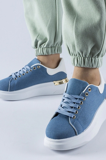 Sneakers con plateau Scuderlando blu navy 2