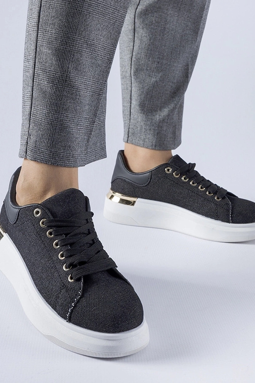 Sneakers con plateau Scuderlando nere