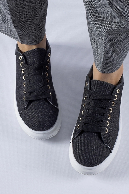 Sneakers con plateau Scuderlando nere