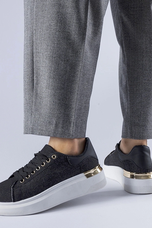 Sneakers con plateau Scuderlando nere