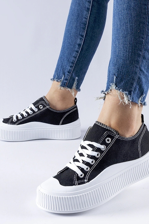 Sneakers con plateau Cesano nere