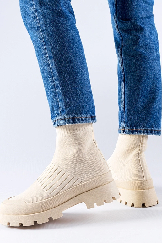 Sneakers beige Varden con tomaia...