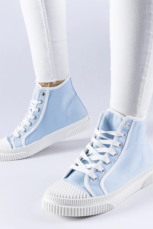 Scarpe da ginnastica blu alte Pozzuolo