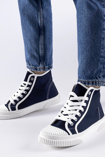 Sneakers alte blu navy...