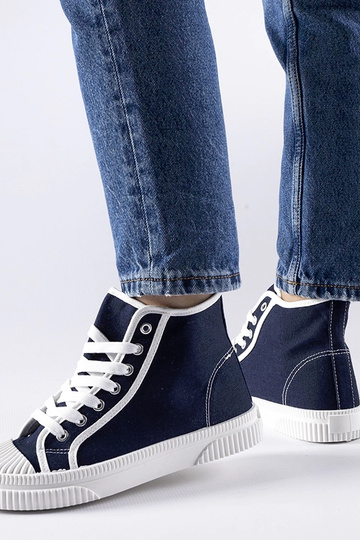 Sneakers alte blu navy Pozzuolo 2